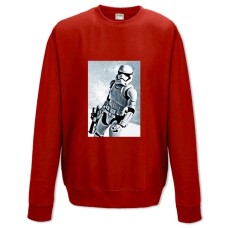 Sweatshort with Print Star Wars Storm Trooper Print - XS  red