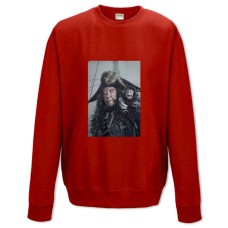 Свитшот с принтом Пираты Карибского Моря Гектор Барбосса Герой - XS красный