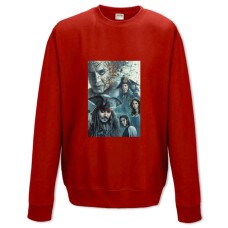 Свитшот с принтом Пираты Карибского Моря Главные Герои - XS красный