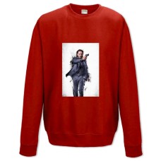 Свитшот с принтом Джон Уик Главный Герой - XS красный