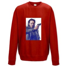 Свитшот с принтом Джон Уик Классный Герой - XS красный