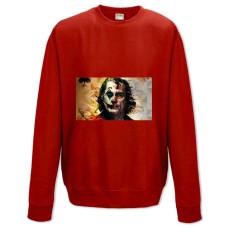 Свитшот с принтом Джокер Две Версии - XS красный