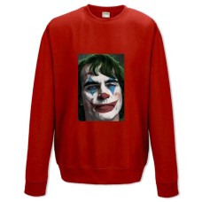 Свитшот с принтом Джокер Лицо Принт - XS красный