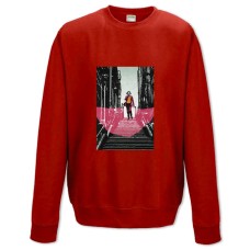 Свитшот с принтом Джокер Пугающий Героический Принт - XS красный