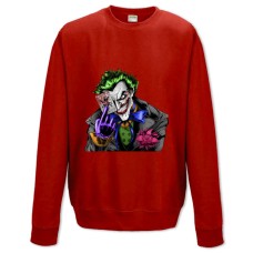 Свитшот с принтом Джокер Комикс Версия - XS красный