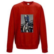 Sweatshort with Print The Terminator Robot Print - XS  red