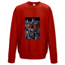 Sweatshort with Print Transformers Optimus Prime Robot - XS  red
