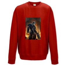 Sweatshort with Print Transformers Robot On Fire - XS  red