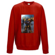 Sweatshort with Print Transformers Bumblebee Robot Hero Print - XS  red