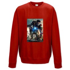 Свитшот с принтом Марвел Железный Человек Принт - XS красный