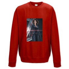 Світшот з принтом Марвел Чорна Вдова - XS червоний