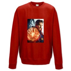Свитшот с принтом Марвел Доктор Стрендж Герой - XS красный