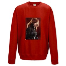 Світшот з принтом Марвел Чорна Вдова Герой - XS червоний