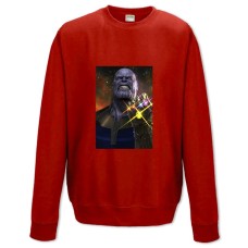 Світшот з принтом Марвел Танос - XS червоний