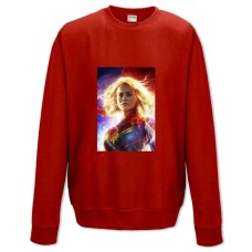 Свитшот с принтом Марвел Капитан Марвел - XS красный