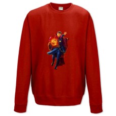 Свитшот с принтом Марвел Доктор Стрендж Героический Принт - XS красный