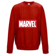 Свитшот с принтом Марвел Главный Логотип - XS красный