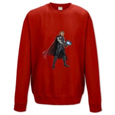 Світшот з принтом Марвел Тор Героїчний Принт - XS червоний