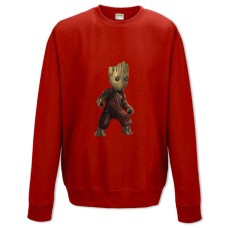 Свитшот с принтом Марвел Грут - XS красный