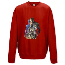 Sweatshort with Print X-Men Heroes - XS  red