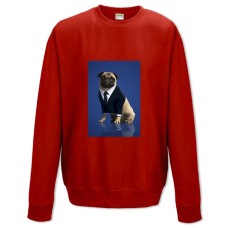 Світшот з принтом Люди В Чорному Пес - XS червоний