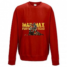 Свитшот с принтом Безумный Макс Главные Герои - XS красный