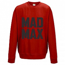 Свитшот с принтом Безумный Макс Логотип - XS красный