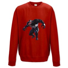 Sweatshort with Print Venom Monster Hero Print - XS  red