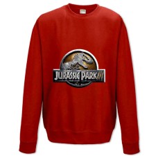 Свитшот с принтом Парк Юрского Периода Главный Логотип - XS красный