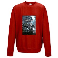 Свитшот с принтом Парк Юрского Периода Принт - XS красный