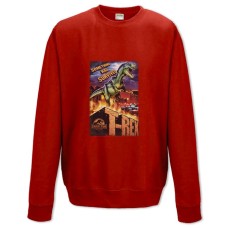 Свитшот с принтом Парк Юрского Периода Тирекс - XS красный
