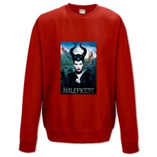 Свитшот с принтом Малефисента Главный Герой Логотип - XS красный