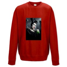 Свитшот с принтом Малефисента Принт Герой - XS красный