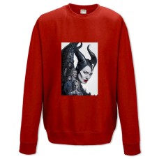 Свитшот с принтом Малефисента Герои - XS красный