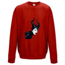 Свитшот с принтом Малефисента Восхитительный Героический Принт - XS красный