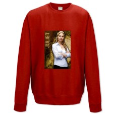 Свитшот с принтом Остров Лост Джульетта - XS красный