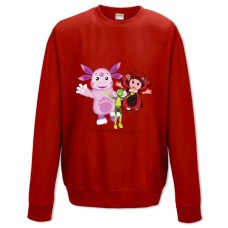 Свитшот с принтом Лунтик И Друзья - XS красный