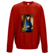 Свитшот с принтом Остров Лост Солнце - XS красный