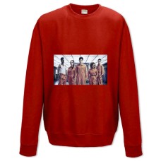 Світшот з принтом Покидьки Герої - XS червоний