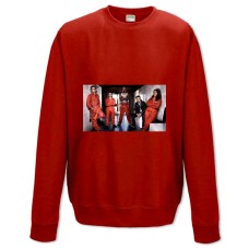 Свитшот с принтом Отбросы Герои Принт - XS красный