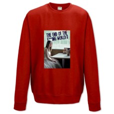 Sweatshort with Print The End Of The F *** Ing World Theme - XS  red