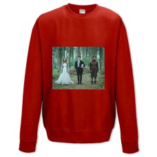 Sweatshort with Print The End Of The F *** Ing World Main Heroes - XS  red