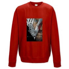 Sweatshort with Print Vikings Theme - XS  red