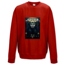 Sweatshort with Print Vikings Theme Print - XS  red