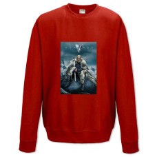 Sweatshort with Print Vikings Thematical Print - XS  red