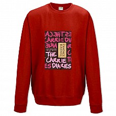 Sweatshort with Print The Carrie Diaries Theme Print - XS  red