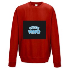 Sweatshort with Print Doctor Who Logo - XS  red