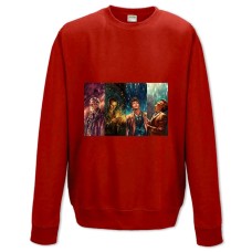 Sweatshort with Print Doctor Who Heroes Art - XS  red