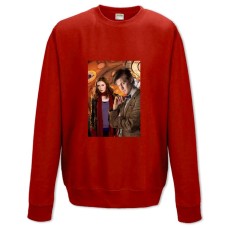 Sweatshort with Print Doctor Who Characters - XS  red