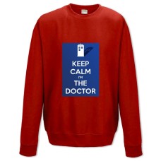 Sweatshort with Print Doctor Who Keep Calm - XS  red
